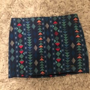 Tribal mini skirt from Hollister